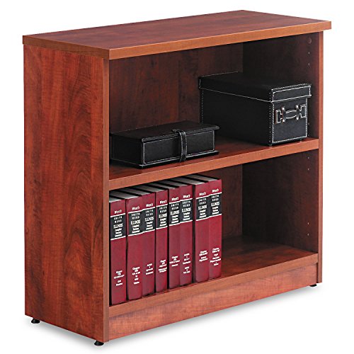 Alera VA633032MC Valencia Bookcase, 2-Shelf, 31-3/4 x 14 x 29-1/2, Med.Cherry