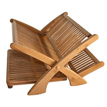 Load image into Gallery viewer, Totally Bamboo &quot;Eco Collapsible Bamboo Dish Drying Rack

