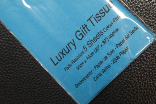 SatinWrap Luxury Tissue Wrapping Paper Turquoise 5 Sheet PTIS.Turquoise