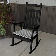 Load image into Gallery viewer, A &amp; L Furniture Yellow Pine Classic Porch Rocker Chair, Dark Green
