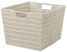 Load image into Gallery viewer, Whitmor Rattique Storage Tote, Latte
