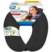 Load image into Gallery viewer, Cloudz Microbead Travel Neck Pillow - Black
