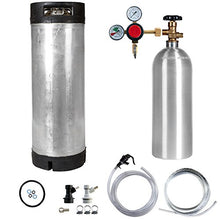 Load image into Gallery viewer, Keg Kit with 5 Gallon Ball Lock Keg, 5 lb Aluminum CO2 Cylinder, Regulator, and All Accessories
