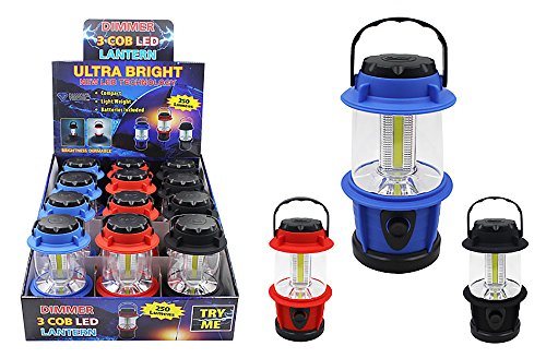 Diamond Visions 08-1917 3-COB LED Dimmable Lantern in Assorted Colors (1 Lantern)