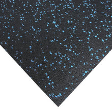 Load image into Gallery viewer, Rubber-Cal Elephant Bark Flooring, Blue Dot, 3/8-Inchx 4 x 4-Feet
