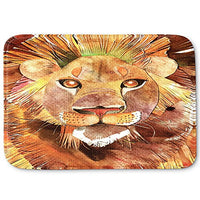 DiaNoche Designs Memory Foam Bath or Kitchen Mats by Marley Ungaro - Lion, Large 36 x 24 in