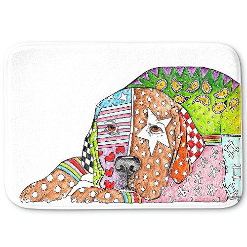 DiaNoche Designs Memory Foam Bath or Kitchen Mats by Marley Ungaro - Lab Dog, Large 36 x 24 in