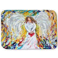 DiaNoche Designs Memory Foam Bath or Kitchen Mats by Karen Tarlton - Angel of My Heart, Large 36 x 24 in