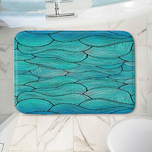 Load image into Gallery viewer, DiaNoche Designs Memory Foam Bath or Kitchen Mats by Pom Graphic Design - Sea Waves Pattern Decorative, Unique Decorative, Stylish, Large 36 x 24 in
