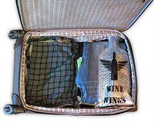 Load image into Gallery viewer, Upgraded 4 Pack Wine Wings Reusable Bottle Protector Sleeve Travel Bag Luggage Leak Safe
