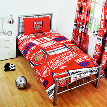 Load image into Gallery viewer, Arsenal FC Childrens/Kids Official Patch Football Crest Duvet Set (Twin Bed) (Red)
