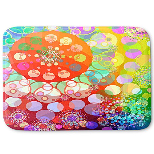 DiaNoche Designs Memory Foam Bath or Kitchen Mats by Angelina Vick - Merry Go Round Spinning, Large 36 x 24 in