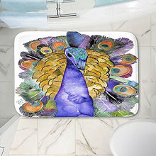 Load image into Gallery viewer, DiaNoche Designs Memory Foam Bath or Kitchen Mats by Marley Ungaro - Peacock, Large 36 x 24 in

