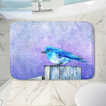 Load image into Gallery viewer, DiaNoche Designs Memory Foam Bath or Kitchen Mats by Brazen Design Studio - Bluebird Bliss, Large 36 x 24 in
