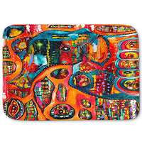 DiaNoche Designs Memory Foam Bath or Kitchen Mats by Michele Fausss - Abstract Elephant, Large 36 x 24 in