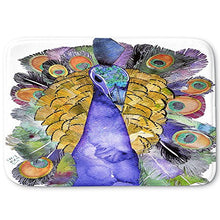 Load image into Gallery viewer, DiaNoche Designs Memory Foam Bath or Kitchen Mats by Marley Ungaro - Peacock, Large 36 x 24 in
