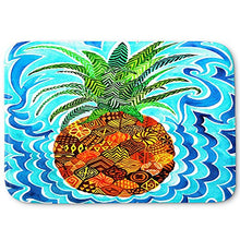 Load image into Gallery viewer, DiaNoche Designs Memory Foam Bath or Kitchen Mats by Rachel Brown - Psychedelic Pineapple, Large 36 x 24 in
