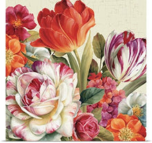 Load image into Gallery viewer, GREATBIGCANVAS Entitled Garden View Tossed-Florals Poster Print, 48&quot; x 48&quot;, Multicolor

