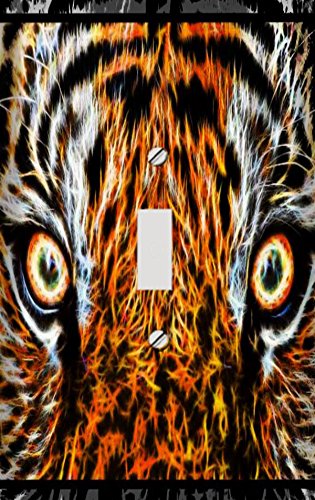 Tiger Fire Eyes Switchplate - Switch Plate Cover