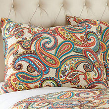 Load image into Gallery viewer, Levtex Home Alyssa Paisley Twin Cotton Quilt Set Autumn Colors
