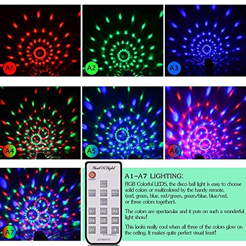 Disco Party Lights Strobe LED DJ Ball Sound Activated Bulb Dance