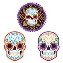Load image into Gallery viewer, Creative Converting 3 Count Day of The Dead Paper Cutout Assortment, Multicolor
