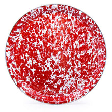 Load image into Gallery viewer, Golden Rabbit Enamelware - Red Swirl Pattern - 20&quot; Large Tray
