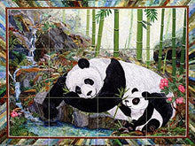 Load image into Gallery viewer, Tile Mural Contemporary Art Panda by Kathy McNeil Kitchen Bathroom Shower Wall Backsplash Splashback 4x3 6&quot; Ceramic, Matte
