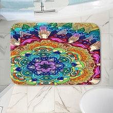 Load image into Gallery viewer, DiaNoche Designs Memory Foam Bath or Kitchen Mats by Rachel Brown - Microcosm Mandala, Large 36 x 24 in
