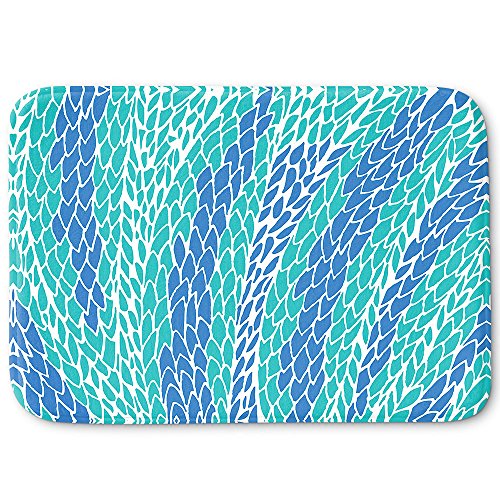 DiaNoche Designs Memory Foam Bath or Kitchen Mats by Pom Graphic Design - Flying Feathers, Large 36 x 24 in