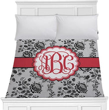 Load image into Gallery viewer, RNK Shops Black Lace Duvet Cover - Full/Queen (Personalized)
