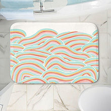 Load image into Gallery viewer, DiaNoche Designs Memory Foam Bath or Kitchen Mats by Pom Graphic Design - Summer Seawaves, Large 36 x 24 in
