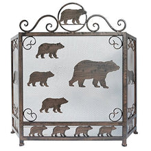 Load image into Gallery viewer, LL Home Metal Heavy Bear FIRE Screen Home Decor
