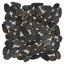 Load image into Gallery viewer, Sliced Red Pebble Tile 1 sq.ft
