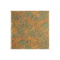 FASDE Border Fill Decorative Vinyl Glue Up Ceiling Panel in Copper Fantasy (12X12 Inch Sample)