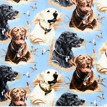 Load image into Gallery viewer, Retriever Dogs Hand Tied Blue Fleece Baby Pet Lap 30
