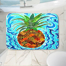 Load image into Gallery viewer, DiaNoche Designs Memory Foam Bath or Kitchen Mats by Rachel Brown - Psychedelic Pineapple, Large 36 x 24 in
