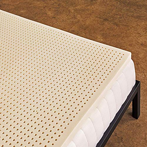 Pure Green Natural Latex Mattress Topper - Soft - 3 Inch - King Size (GOLS Certified Organic)