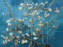 Load image into Gallery viewer, Tile Mural Blossoming Almond by Van Gogh Vincent - Art Kitchen Bathroom Shower Wall Backsplash Splashback 4x3 8&quot; Ceramic, Matte
