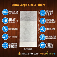 Load image into Gallery viewer, Modern Tea Filter Bags, Disposable Infuser, Combo Pack- Size 2 &amp; 3 - Set of 200 Filters - Heat Sealable, Natural, Easy to Use, No Cleanup  Perfect for Teas, Coffee &amp; Herbs - from Magic Teafit

