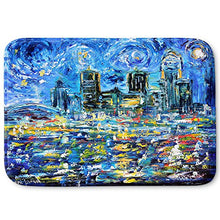 Load image into Gallery viewer, DiaNoche Designs Memory Foam Bath or Kitchen Mats by Karen Tarlton - Starry Night, Large 36 x 24 in
