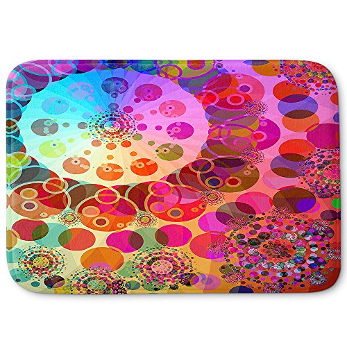 DiaNoche Designs Memory Foam Bath or Kitchen Mats by Angelina Vick - Merry Go Round I, Large 36 x 24 in