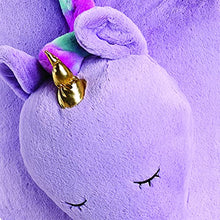Load image into Gallery viewer, Soft Landing | Bestie Beanbags | Purple Unicorn Character Beanbags, One
