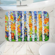 Load image into Gallery viewer, DiaNoche Designs Memory Foam Bath or Kitchen Mats by Karen Tarlton - Birch Trees, Large 36 x 24 in
