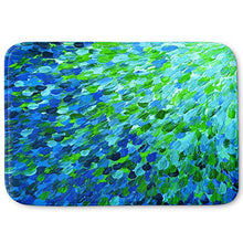 Load image into Gallery viewer, DiaNoche Designs Memory Foam Bath or Kitchen Mats by Julia Di Sano - Splash Out Green, Large 36 x 24 in
