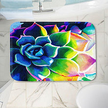 Load image into Gallery viewer, DiaNoche Designs Memory Foam Bath or Kitchen Mats by Rachel Brown - Supplication Succulent, Large 36 x 24 in
