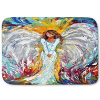 DiaNoche Designs Memory Foam Bath or Kitchen Mats by Karen Tarlton - Angel Watching Over Me, Large 36 x 24 in
