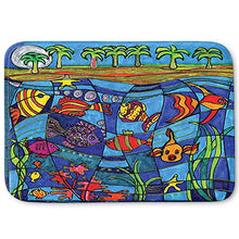 Load image into Gallery viewer, DiaNoche Designs Memory Foam Bath or Kitchen Mats by Dora Ficher - Under the Sea, Large 36 x 24 in

