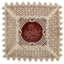 Load image into Gallery viewer, Simhomsen Set of 4 Lace Table Doilies Square 12 inch, Victorian Style and Vintage Look
