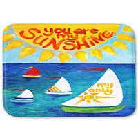 DiaNoche Designs Memory Foam Bath or Kitchen Mats by nJoy Art - You are My Sun Sail, Large 36 x 24 in
